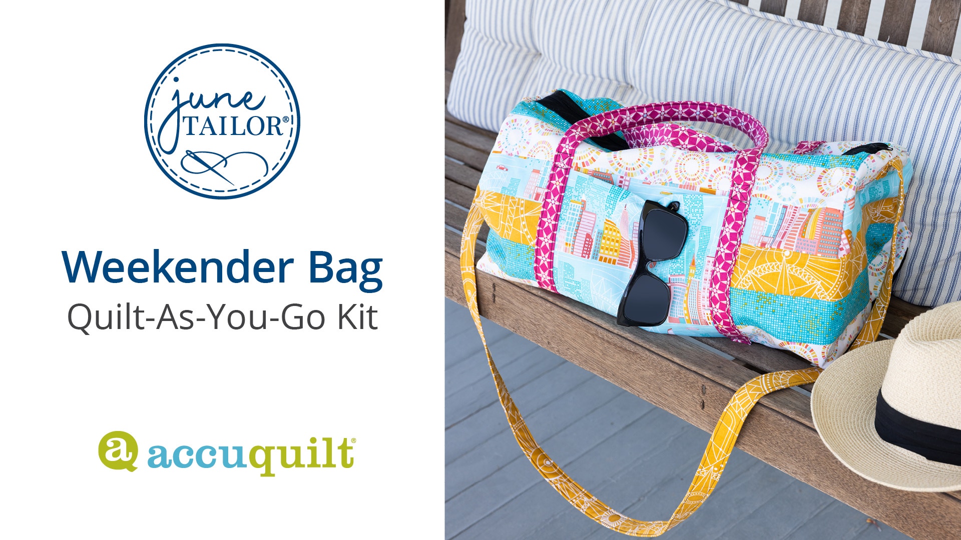 Learn how to make the Weekender Bag Quilt-As-You-Go Kit with Zippity-Do-Done Zipper