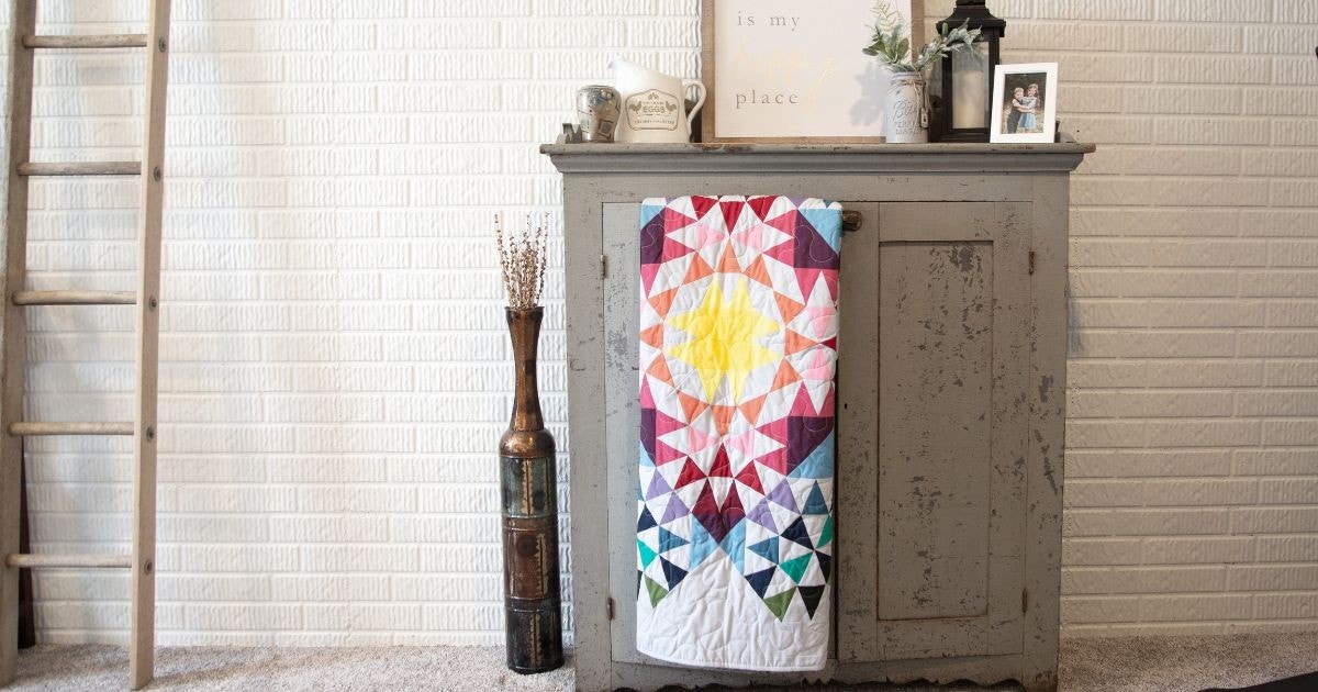 It's Time for Part 1 of the 2023 AQS & AccuQuilt-Along Series: Morning Star Rainbow Quilt
