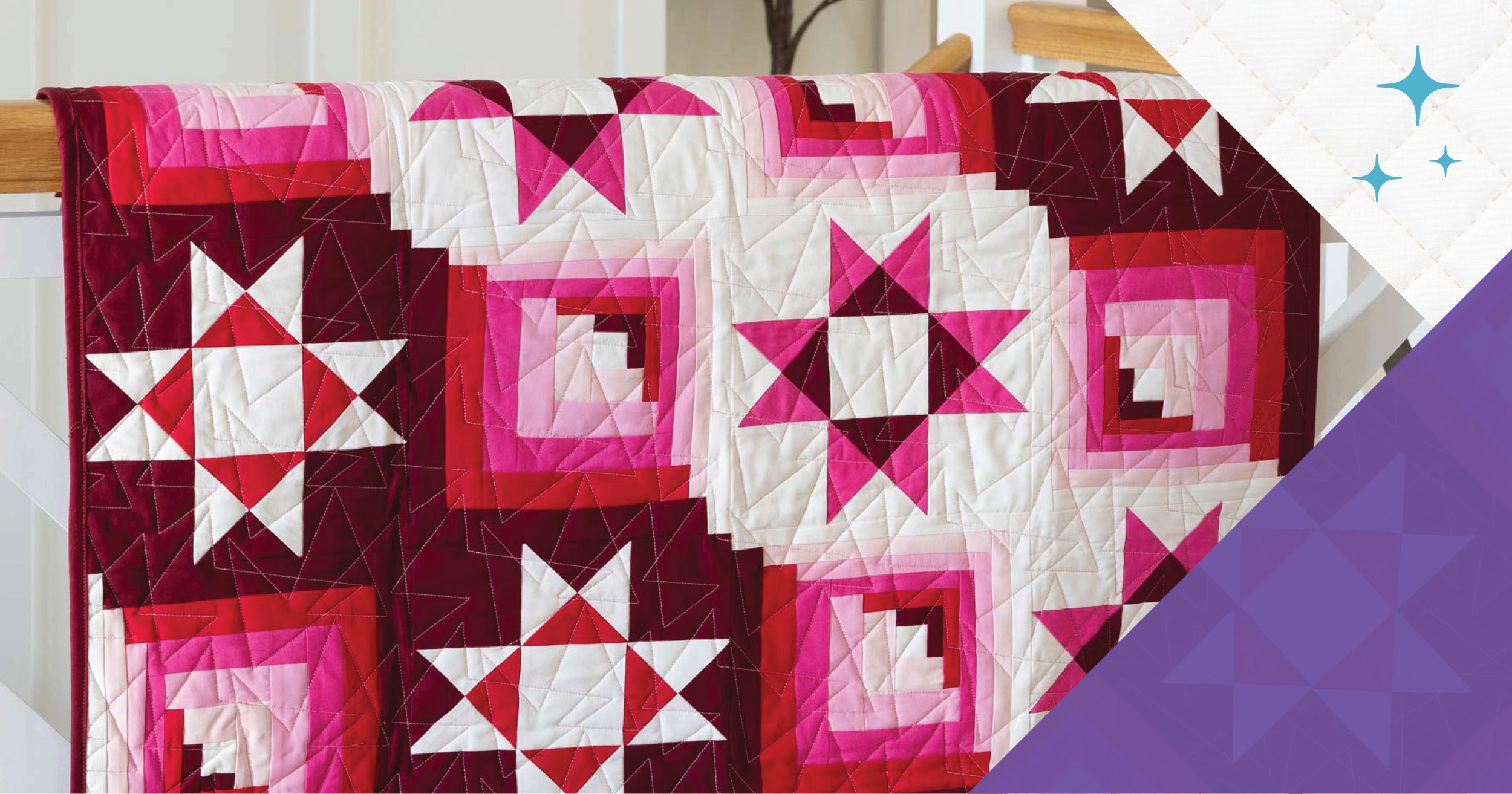 GO! Curved Log Cabin AccuQuilt-Along, Part 3: Cutting and Sewing Dark Ohio Star Blocks