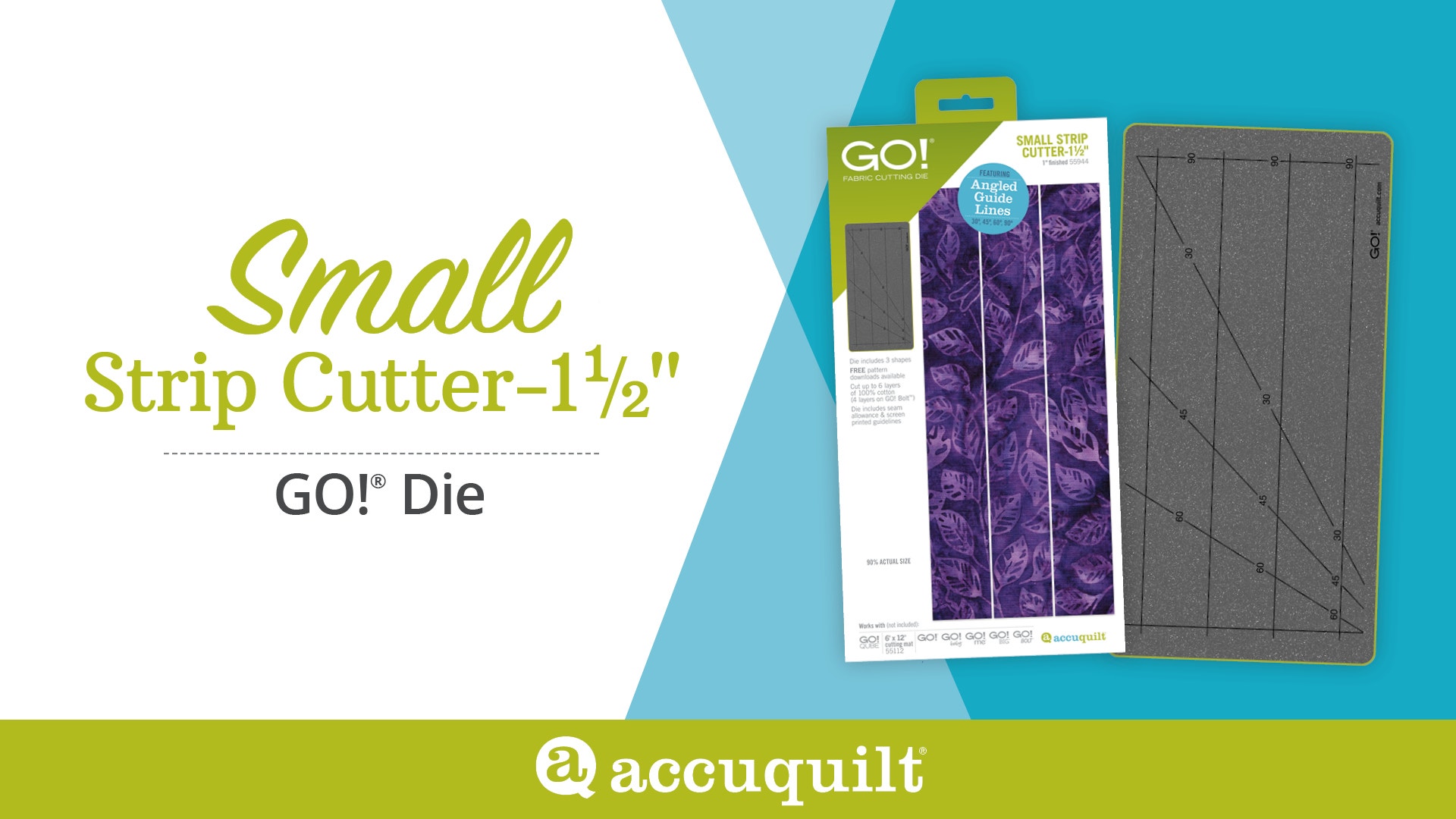 AccuQuilt GO! Small Strip Cutter 1½" Die — Features, Demo & What It Cuts
