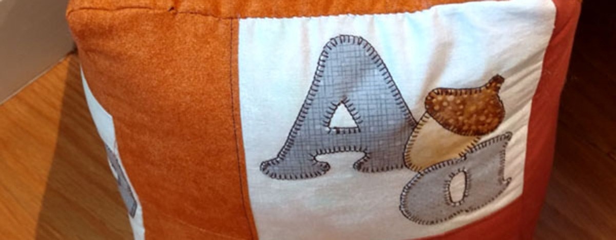 Personalize a Cube Pillow with the GO! Carefree Alphabet Lowercase Set