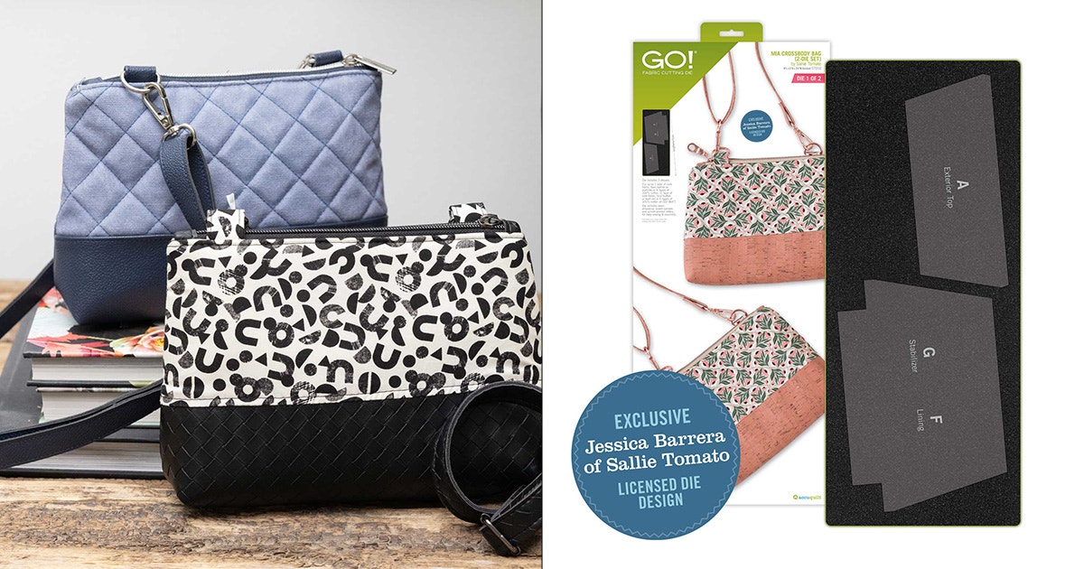 GO! Mia Crossbody Bag-2-Die Set by Sallie Tomato: One Die Set, 4 Ways to Wear It