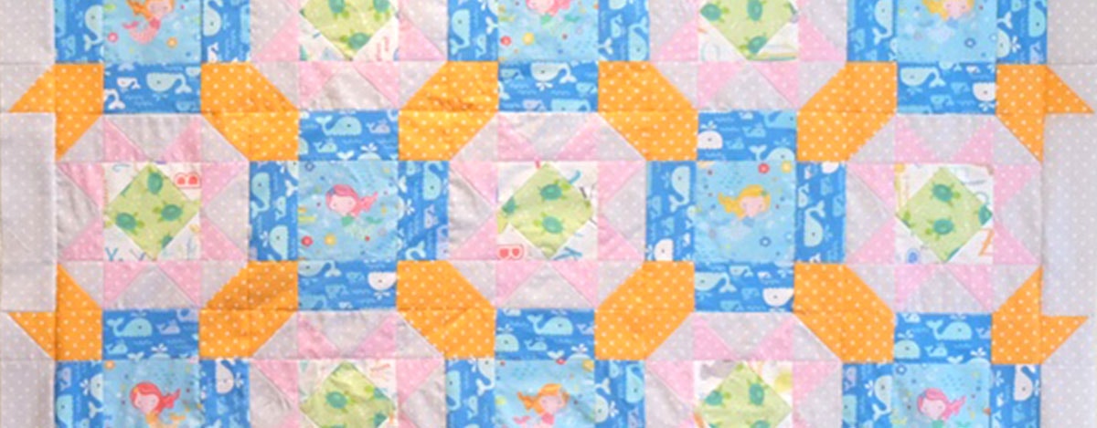 Underwater Stars and Mermaids Quilt Tutorial with the GO QUBE