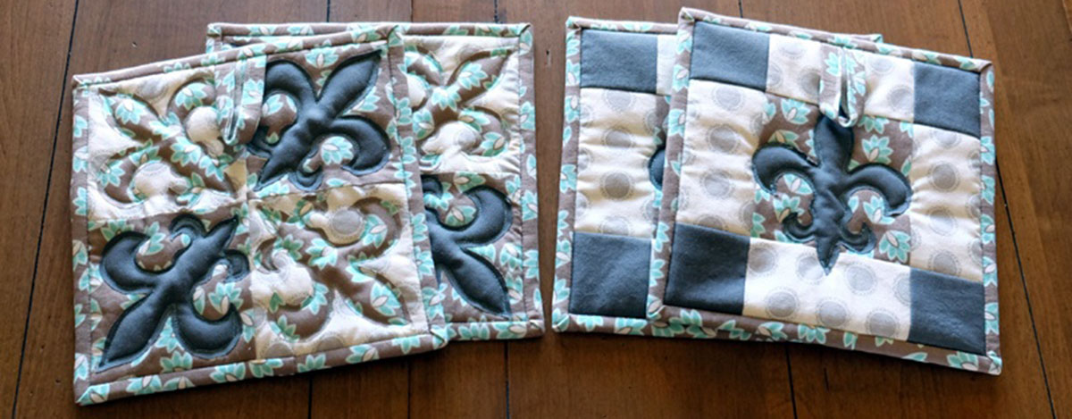 Fleur De Lis Potholders