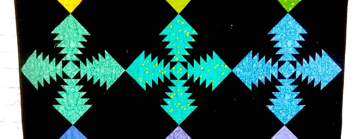 Modern Yet Traditional On-Point Pineapple Quilt