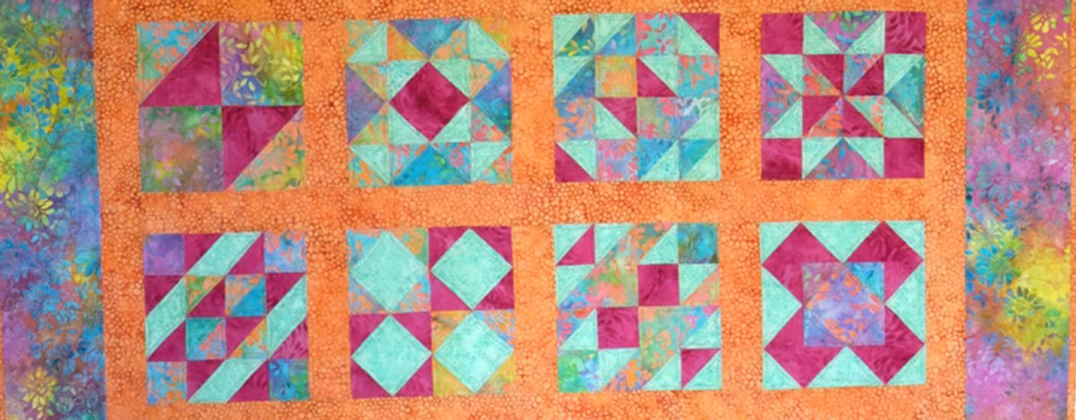Batik Qube Sampler Quilt