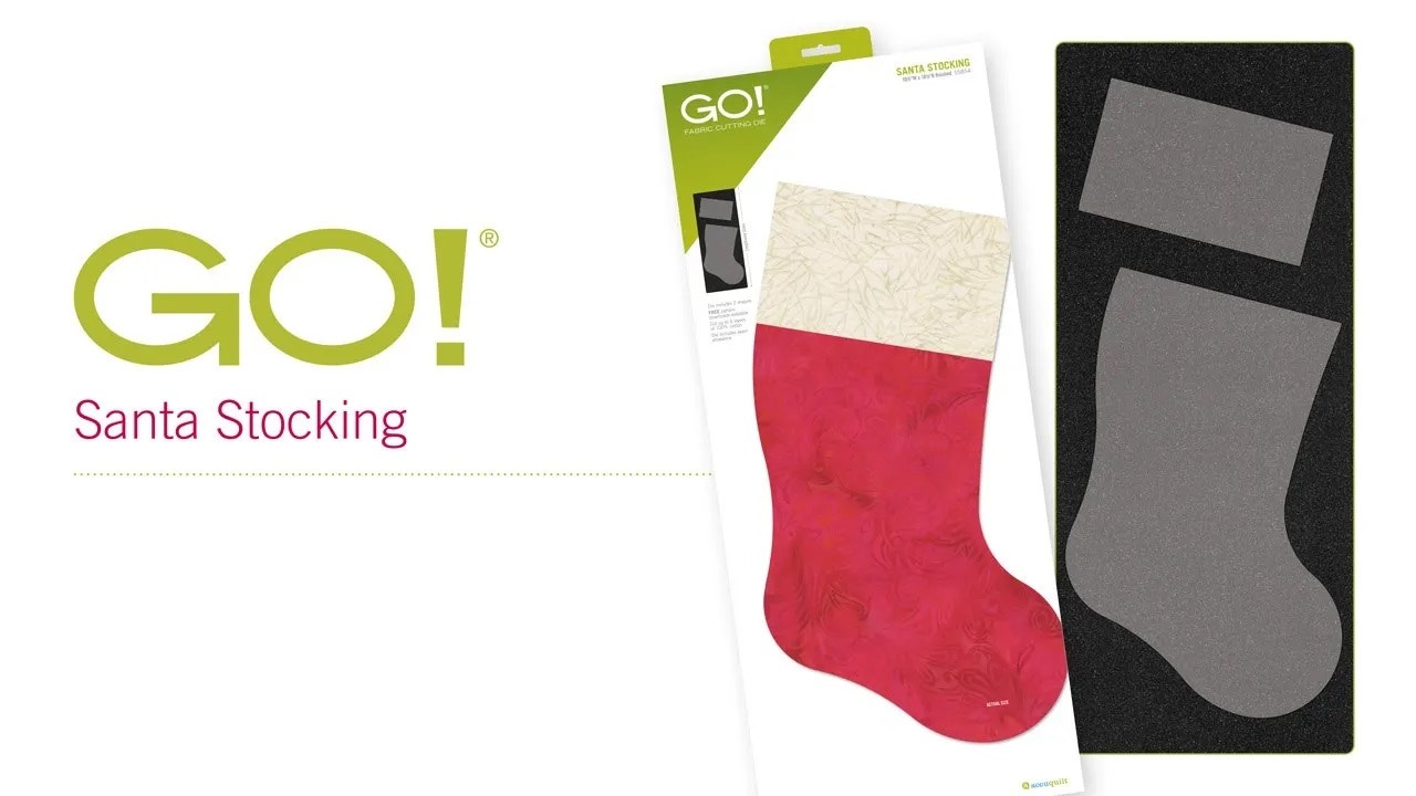 Create DIY Gifts with the New AccuQuilt GO! Santa Stocking Die!