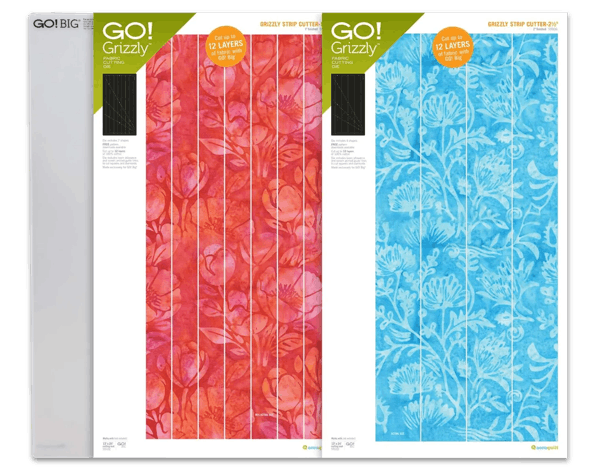 image of AccuQuilt Ready. Set. GO! Ultimate Fabric Cutting System with cutter, Qube die set, strip cutter die, cutting mat, and Qube book