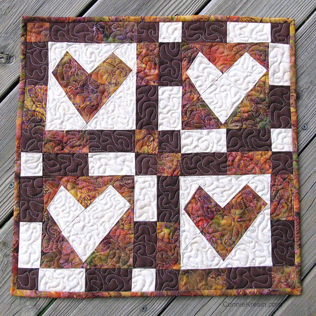 AccuQuilt GO! Wonky Heart Die Table Topper