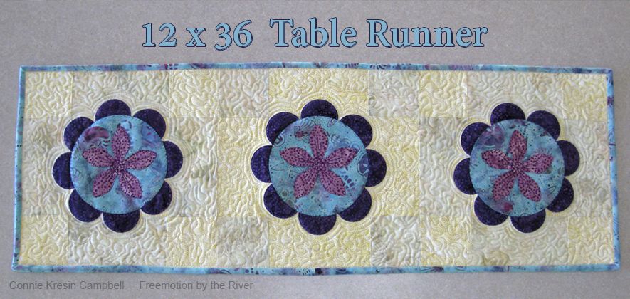 12 x 36 Summer Flower Table Runner