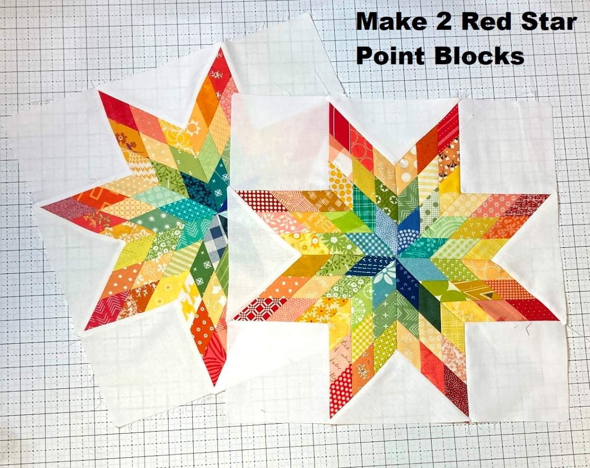 Scrappy Prairie Star Quilt Tutorial44