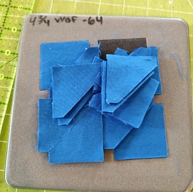 Cut Half Square Triangles on the 5" Qube's Shape 1 Die