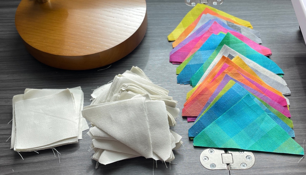 Cut Pieces for the Rotation Quilt