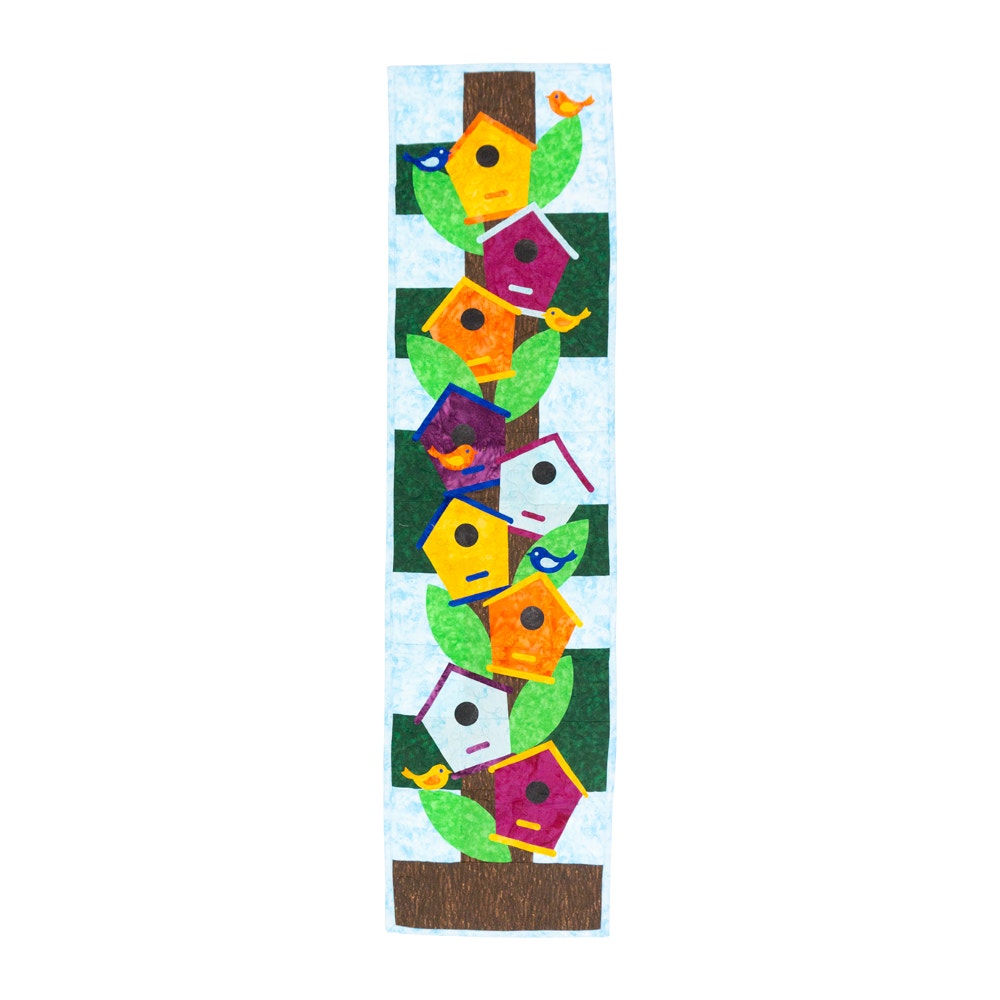 GO! Bird House High Rise Wall Hanging Free Pattern