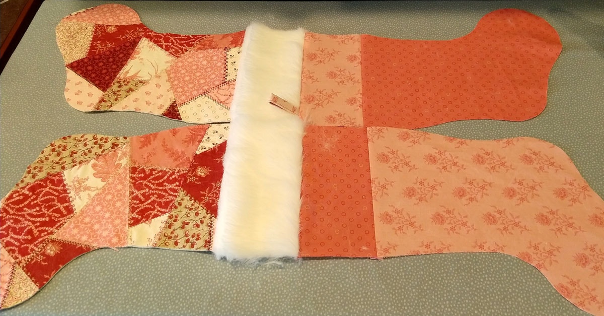 sewing stocking lining together
