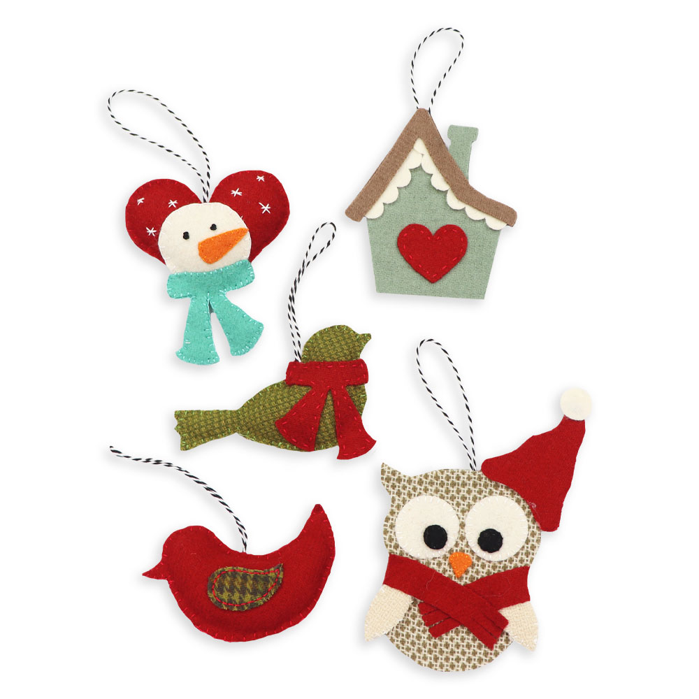 Easy Christmas Crafts for Kids Heirloom Felt Ornaments