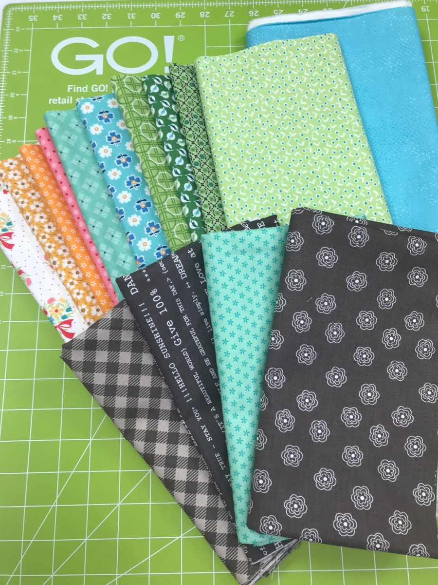 Pam's Fabrics for the GO! Row House Runner Sew Along