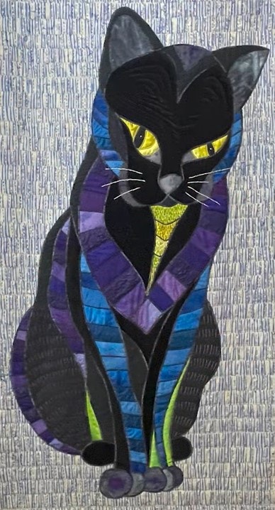 Rose's Edgar Quilt, A Fiber Art Piece Made To Memorialize Her Cat, Edgar