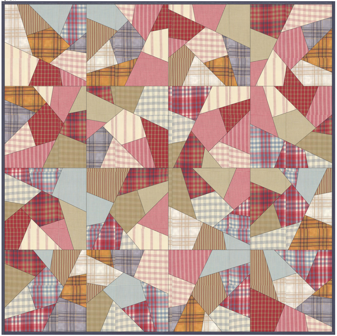 Sweater Weather Flannel Crazy Quilt-Moda Fabrics