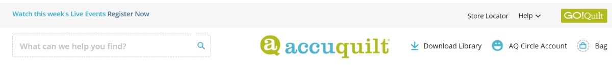 AccuQuilt go! quilt button