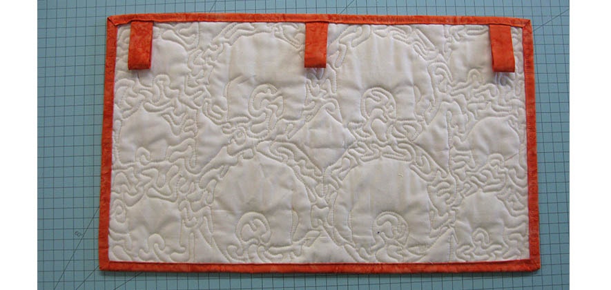 Add loops on back for hanging your wall hanging