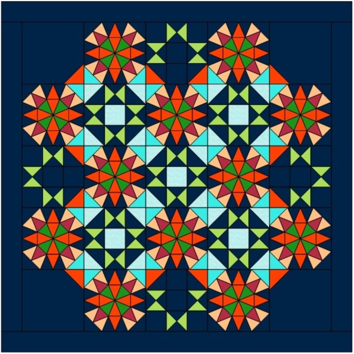 AccuQuilt Morning Star Rising Quilt Pattern